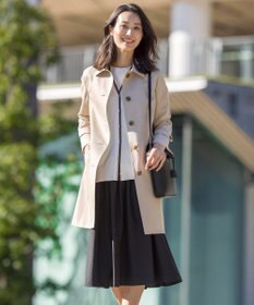 J.PRESS LADIES 【洗える】ソフトブロード ランダムタック スカート