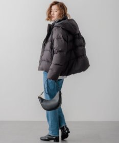 23区 L 【洗える/撥水加工】シレータフタ コンパクト ダウンコート