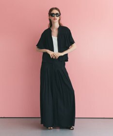 GRACE CONTINENTAL ボックスプリーツパンツ