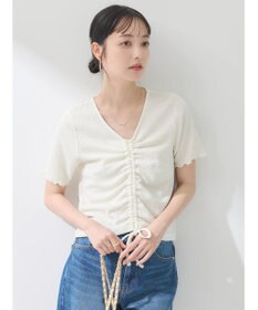 earth music&ecology ポコポコギャザードロストプルオーバー