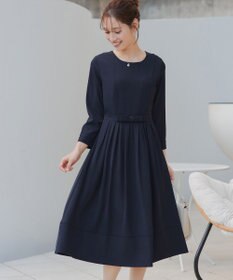 Tiaclasse L 【セレモニー・新色追加】リボンベルトフレアワンピース