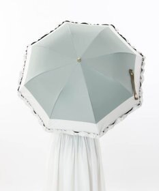 AURORA Beaurance （ビューランス）バイカラーフリル晴雨兼用パラソル（折りたたみ傘）