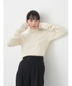 earth music&ecology ＴＲウールブレンドタートルネックプルオーバー