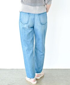 caqu FS linen ankle tapered アンクル丈 テーパードボーイフィットリネンデニム