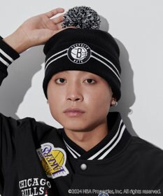 WEGO 【ユニセックス着用ITEM】別注NBA　ポンポンニットキャップ