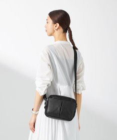 Y'SACCS ナイロン×牛革コンビシリーズ　横型ショルダーバッグ　SSサイズ