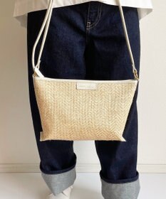 Hekhèr Le Style de Vie 【日本製 】ジュート×牛革 ショルダーバッグ