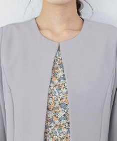 Tiaclasse L 【洗える】タックパフスリーブボレロ