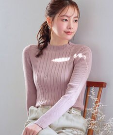 Tiaclasse 【新色追加・洗える】ランダムリブニットプルオーバー