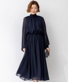 23区 【APPLAUDIR】ドットクレープシフォン ドレス