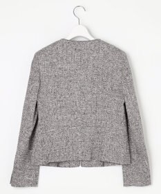 J.PRESS LADIES 【セットアップ対応】Light Tweed ノーカラー ジャケット