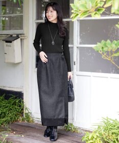 Tiaclasse 【新色追加・洗える】ランダムリブニットプルオーバー