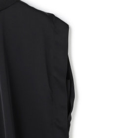 uncrave ライトダブルサテン タックブラウス