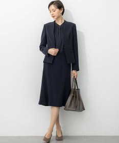 23区 L ライトバックサテンアムンゼン ギャザーブラウス