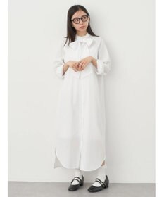 earth music&ecology ボウタイシャツワンピース