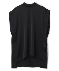 uncrave ライトダブルサテン タックブラウス