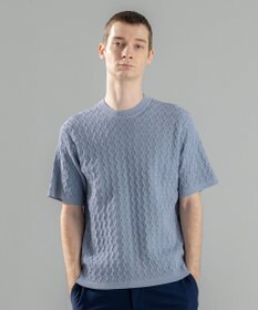 JOSEPH HOMME 【洗える】ドライコットンリンクス　半袖クルーネックニット