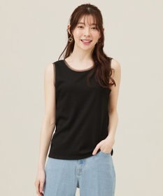 ANY SIS S 【洗える】チュールコンビラメ タンクトップ