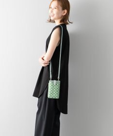 MIYABIYA La quoh with kirakaracho 南蛮七宝プリントレザー スマホショルダー