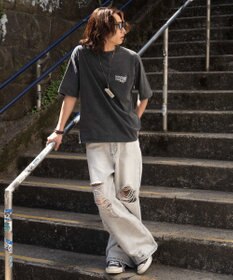 WEGO 【ユニセックス着用ITEM/MLサイズ展開】ブリーチヴィンテージグラフィックT（SS）