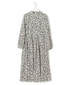 23区 L 【洗える】シャドーリーフプリント ワンピース