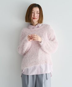 YECCA VECCA ラメ混シャギーニット