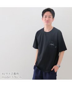 Mother garden しろたん ポケット付き Ｔシャツ 半袖 《ボーダー柄/黒色》 レディース メンズ ユニセックス