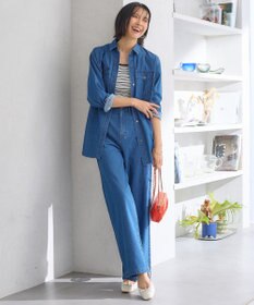 23区 【洗える】23区DENIM ライトダンガリー シャツ