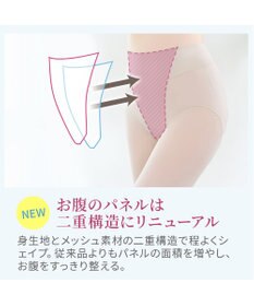 BRADELIS New York 【BRADELIS NewYork peace】綿混楽々ソフトガードル24 お尻周りをスッキリ補整 クロッチ付きで一枚ばき可能 ガードルショーツ