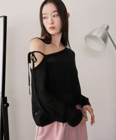 WEGO モヘアタッチ2WAYワンショルニット