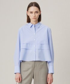 ICB 【洗える】 クリーンブロード クロップドブラウス