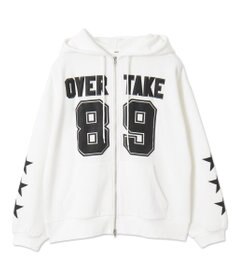 WEGO ナンバリング裏起毛BIGジップパーカー