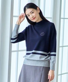 23区GOLF 【WOMEN/EC限定】カラーブロック モックニット