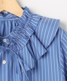 組曲 【先行予約・2WAY】エアリーシャーティングフリル襟 ブラウス