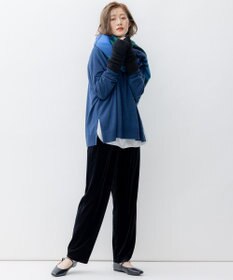 23区 【洗える】ベロアスムース ドロスト パンツ