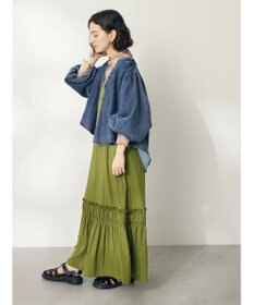 CRAFT STANDARD BOUTIQUE デニムギャザーヨークブラウス