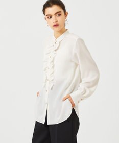 BEIGE， 【WEB限定】STOW / フリルブラウス