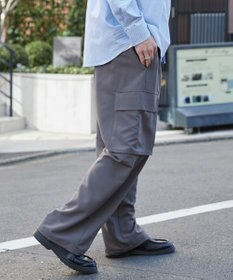 WEGO 【ウエストゴム/MLサイズ展開】イージーワイドカーゴスラックス