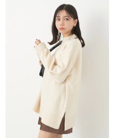 earth music&ecology ＦＬＵＦＦＹハイネックチュニック