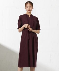 J.PRESS LADIES L 【接触冷感・洗える】プレーティングジャージー ワンピース