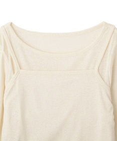 earth music&ecology 【SET2点】ツイストキャミレイヤードカットソー