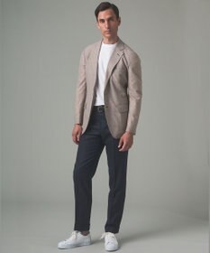 GOTAIRIKU 【保温性/ストレッチ/シワになりにくい】サキソニーストレッチパンツ（ノータック）