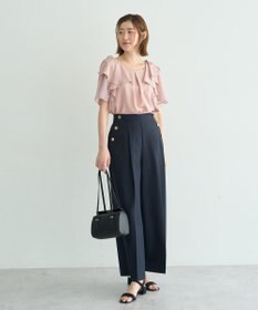 YECCA VECCA リボンスリーブブラウス