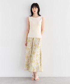 YECCA VECCA 2wayスクエアノースリーブニット