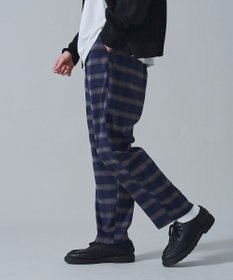 WEGO チェックテーパードスラックス