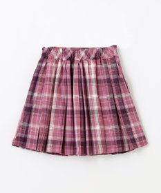 ANY KIDS チェック プリーツ スカパン