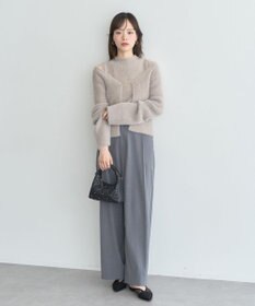 earth music&ecology SET2点チャーム付きシャギーニット＋インナー