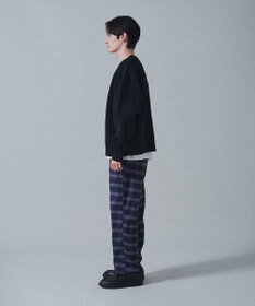 WEGO チェックテーパードスラックス