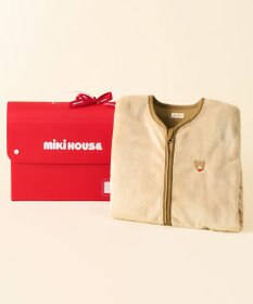 MIKI HOUSE HOT BISCUITS マイクロファー素材 スリーパー ギフトセット【BOX付き】