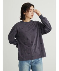 Green Parks ・Ｄｏｕｂｌｅ　Ｆｌａｇｓ　ハート刺繍ロンＴ